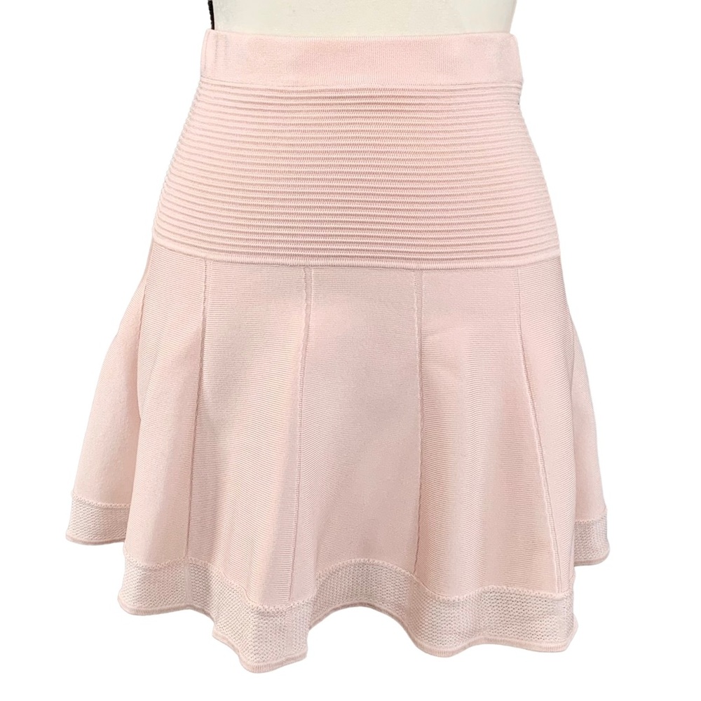 Parker Boreray Knit Pink Blush Fit and Flare Skater Skirt Size XS